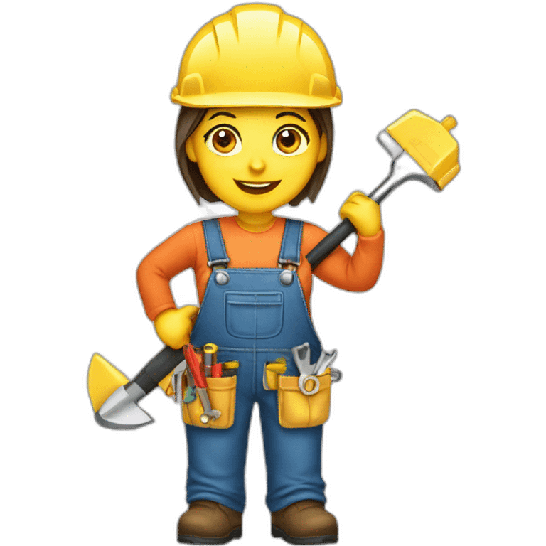 expert handyman female tools emoji