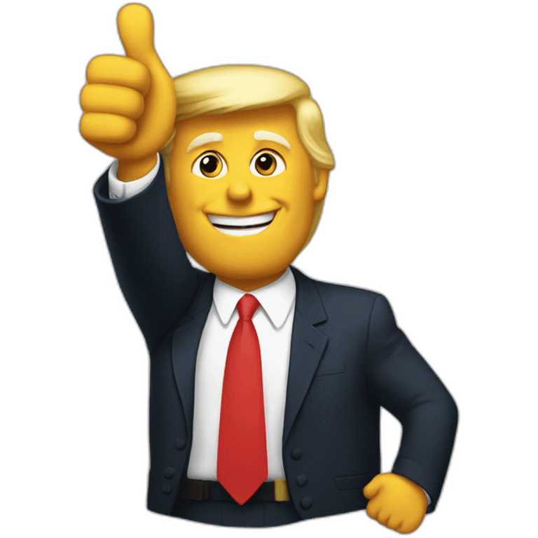 Trump thumbs up emoji