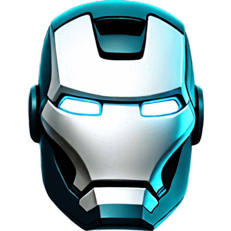 iron man head lighting neon emoji