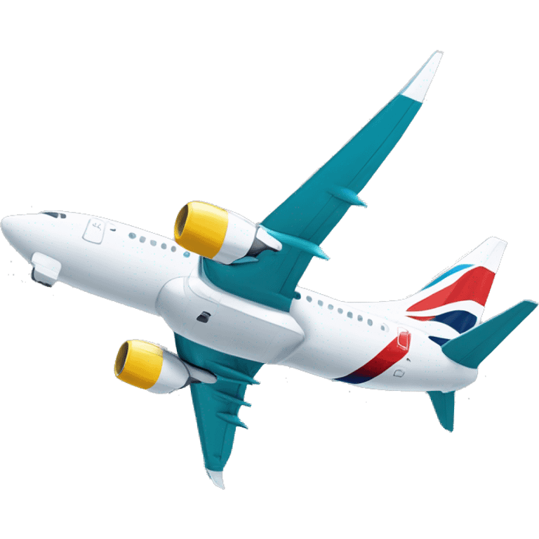 Boing 737-9max flight from London to Paris  emoji