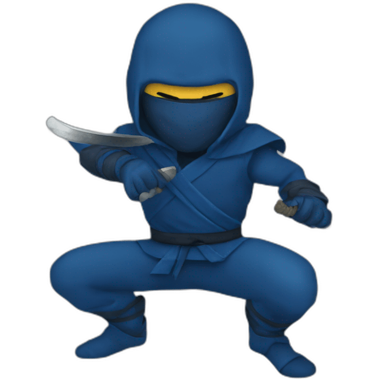 dead blue ninja emoji