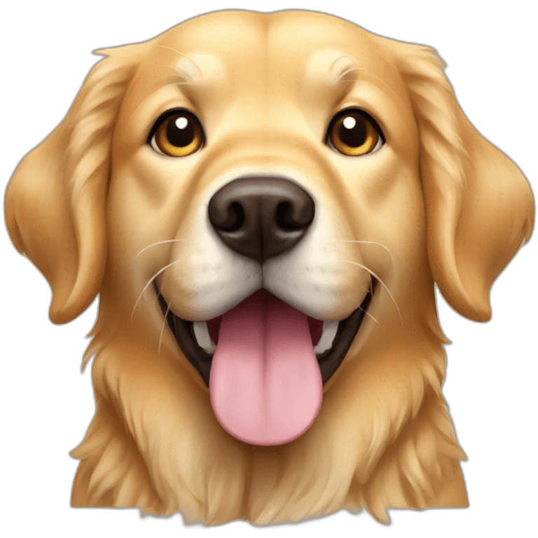 golden retriver dog chino emoji