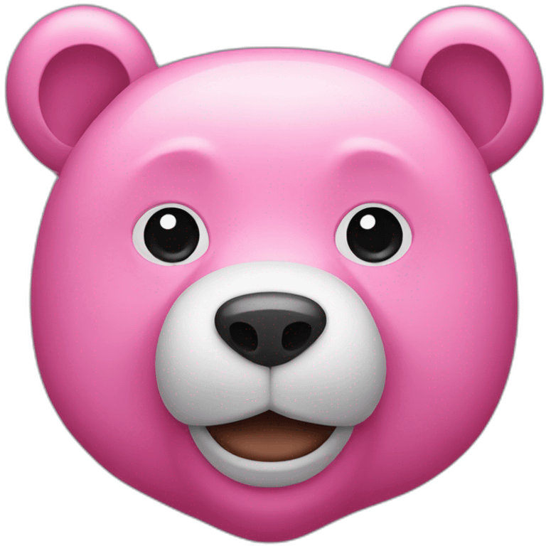 pink bear with no face emoji