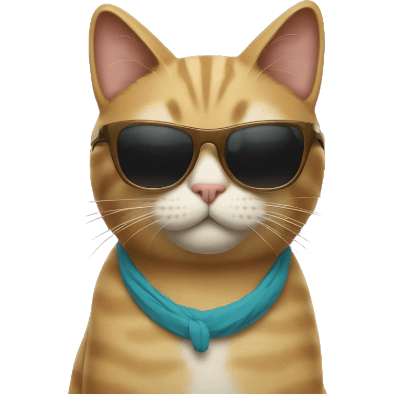 Cat with sunglasses emoji