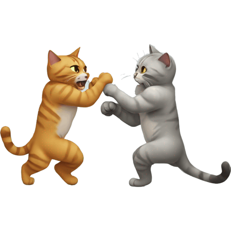 cats fight emoji