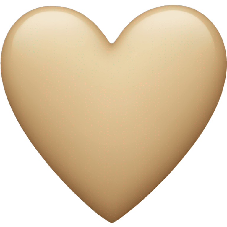 Beige healing heart emoji