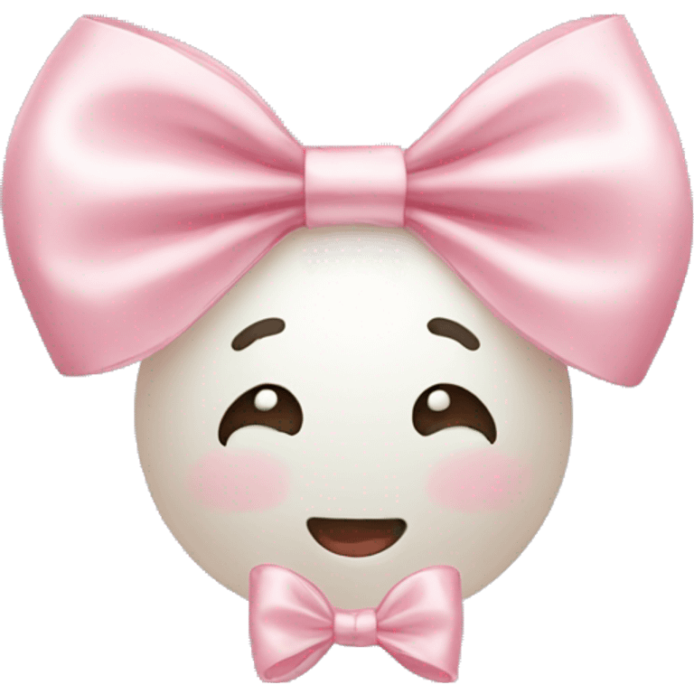 cute pearl bow emoji