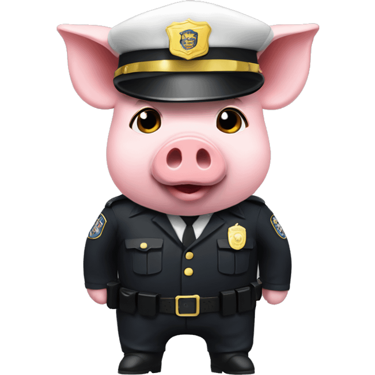 Pig in a cop outfit emoji