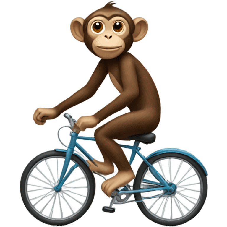 monkey riding a bicycle  emoji