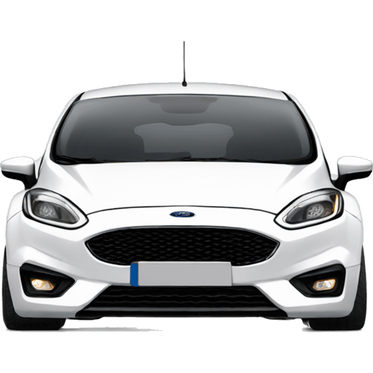 White Ford fiesta mk7 emoji