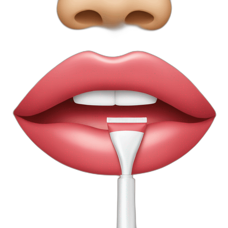 lip gel emoji