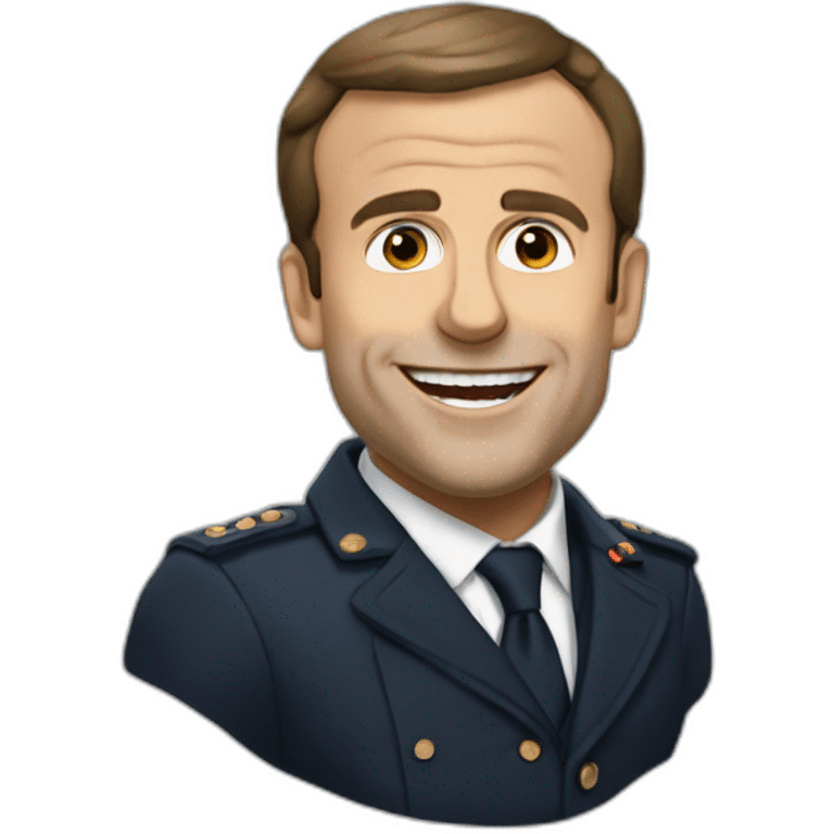 Macron qui tire la langue emoji