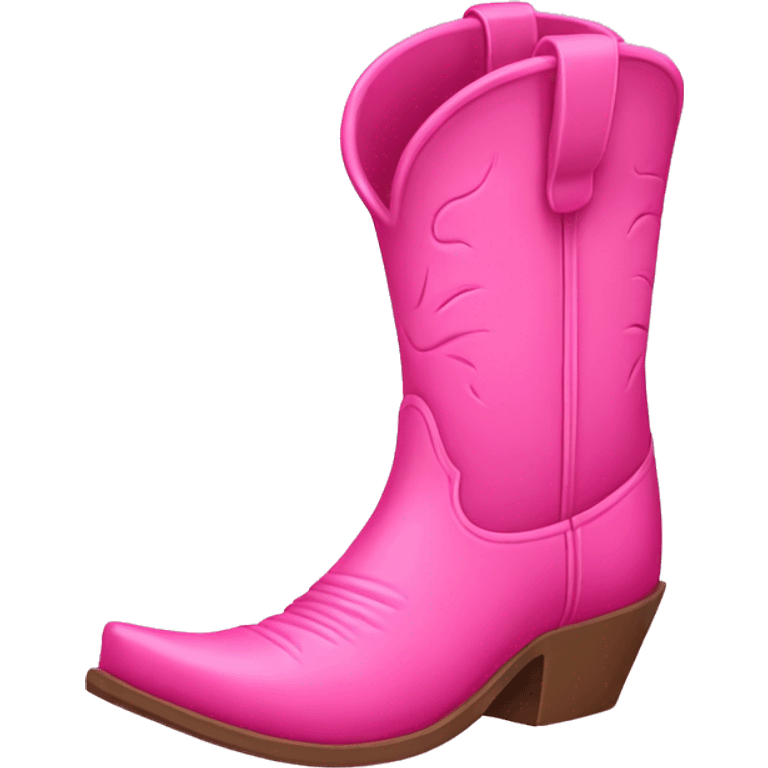 pink cowboy boot emoji