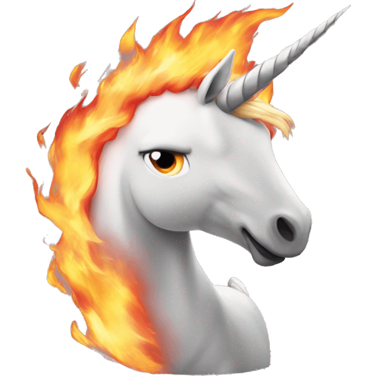 unicorn on fire  emoji