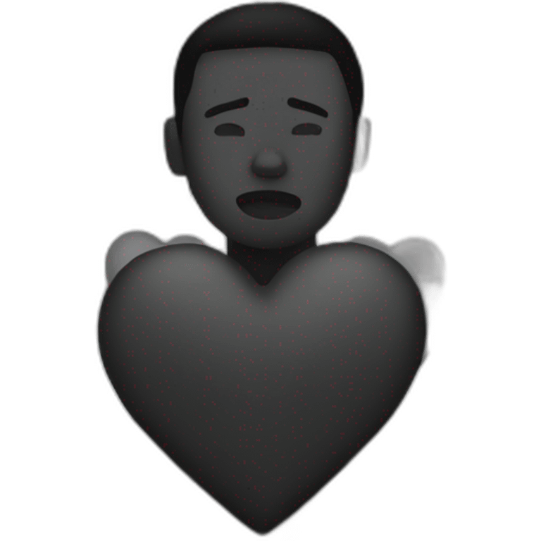 Black broken heart emoji