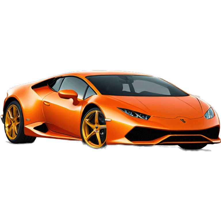 Orange Huracan Lamborghini emoji