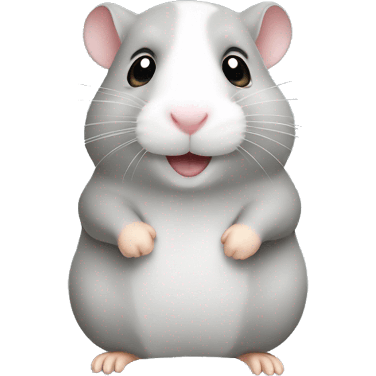 Grey hamster  emoji