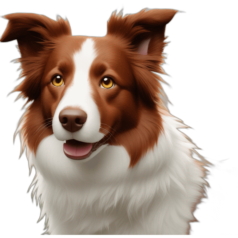 red merley border collie emoji