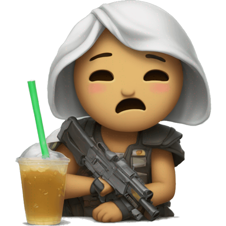 Boba crying emoji