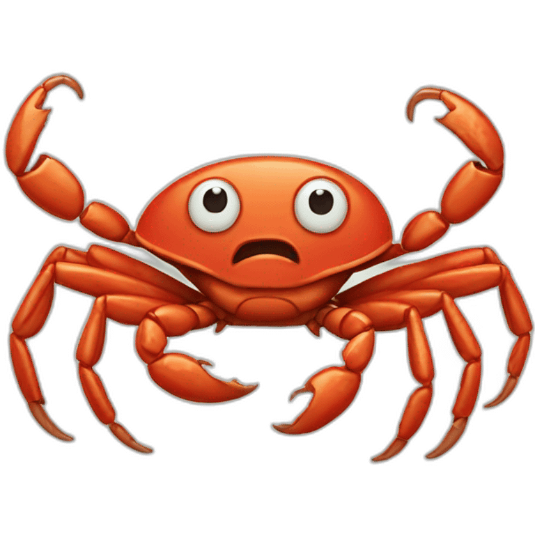 Crab-crazy-crab emoji