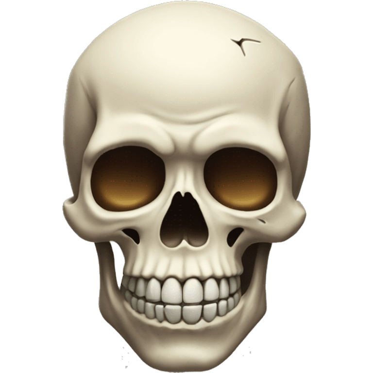 the skull emoji but have a blown amazed head emoji