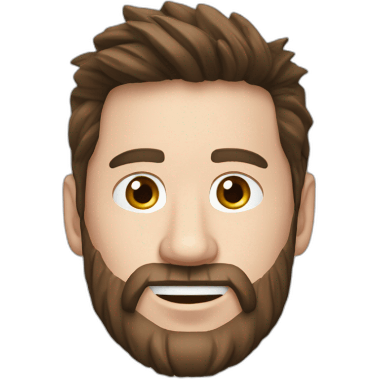 messi avec barbe et cheveux blancs emoji