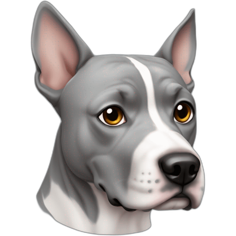 gray staffordshire pointy ears emoji