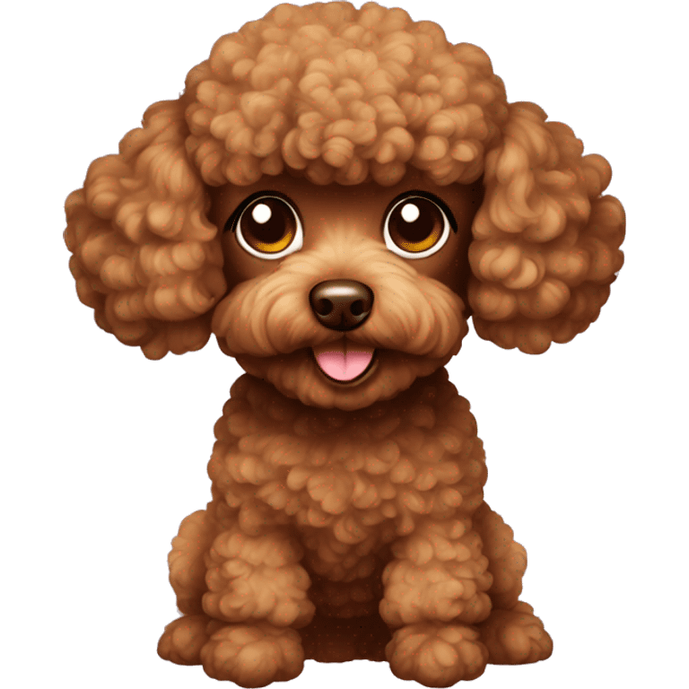 brown toy poodle emoji