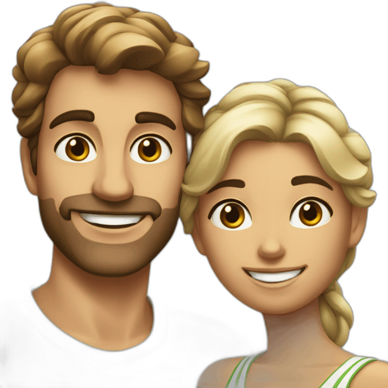 bastien and ines in rio de janeiro emoji