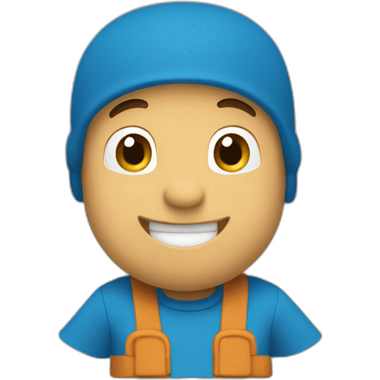 pocoyo smiling emoji