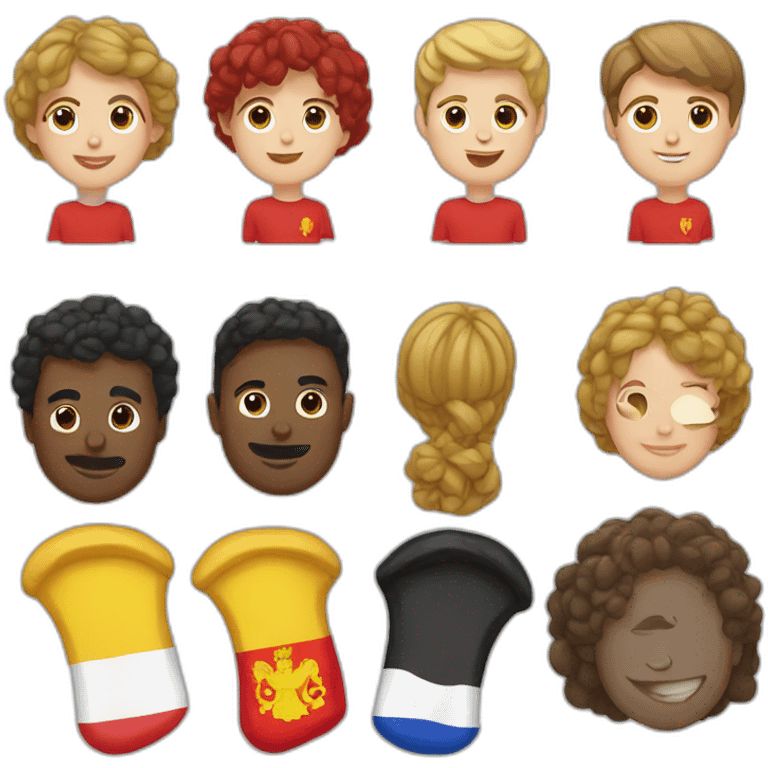 france and belgium emoji