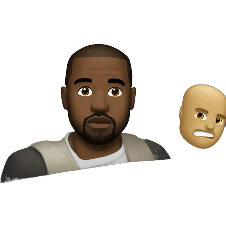 kanye west in a car emoji