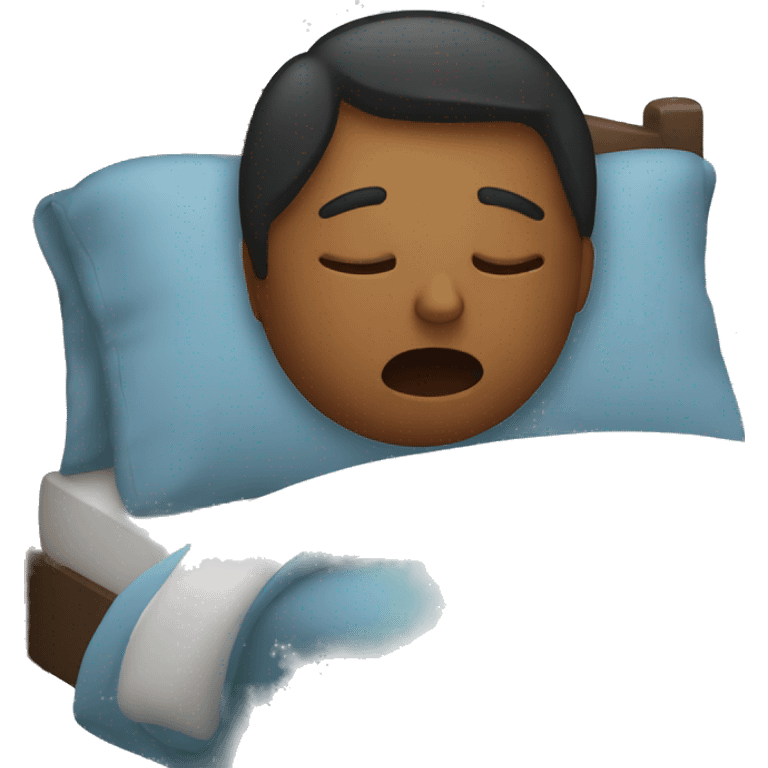 Person sleeping in bed emoji