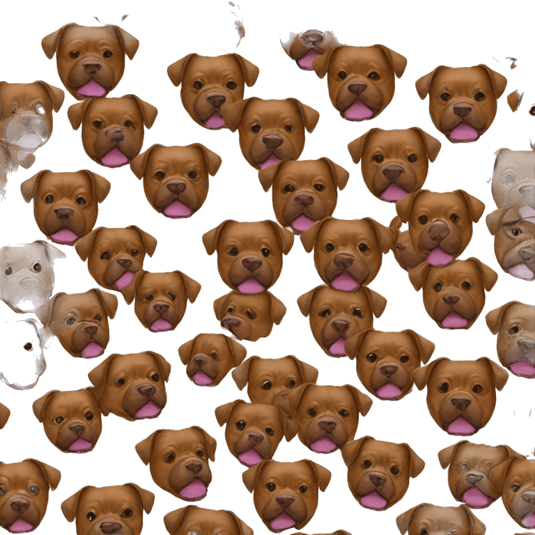 Brown Pitbull Bitcoin  emoji