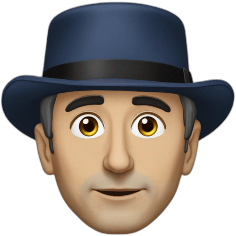 Éric Zemmour avec un chapeau de napoléon  emoji