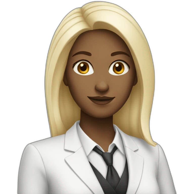 woman-white-skin-in-suit emoji