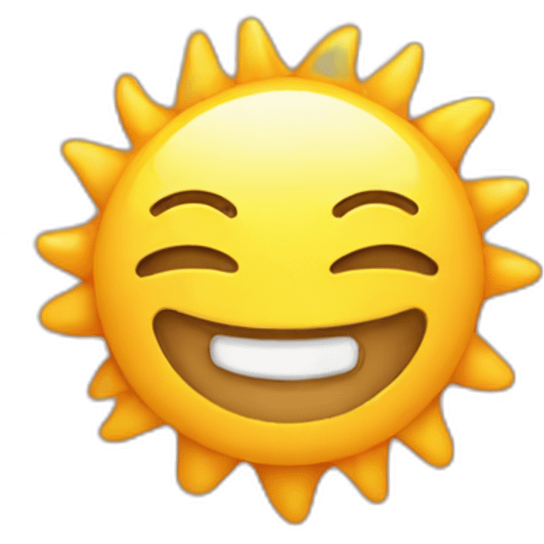 cute Sun smiling emoji