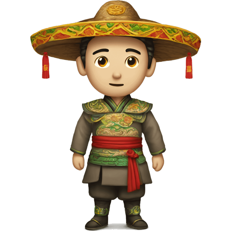 A taco dressed a Chinese royal from the Ming dynasty emoji