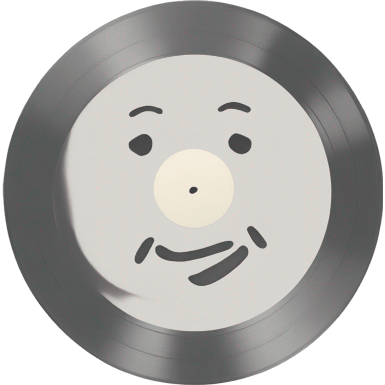 white label vinyl record emoji