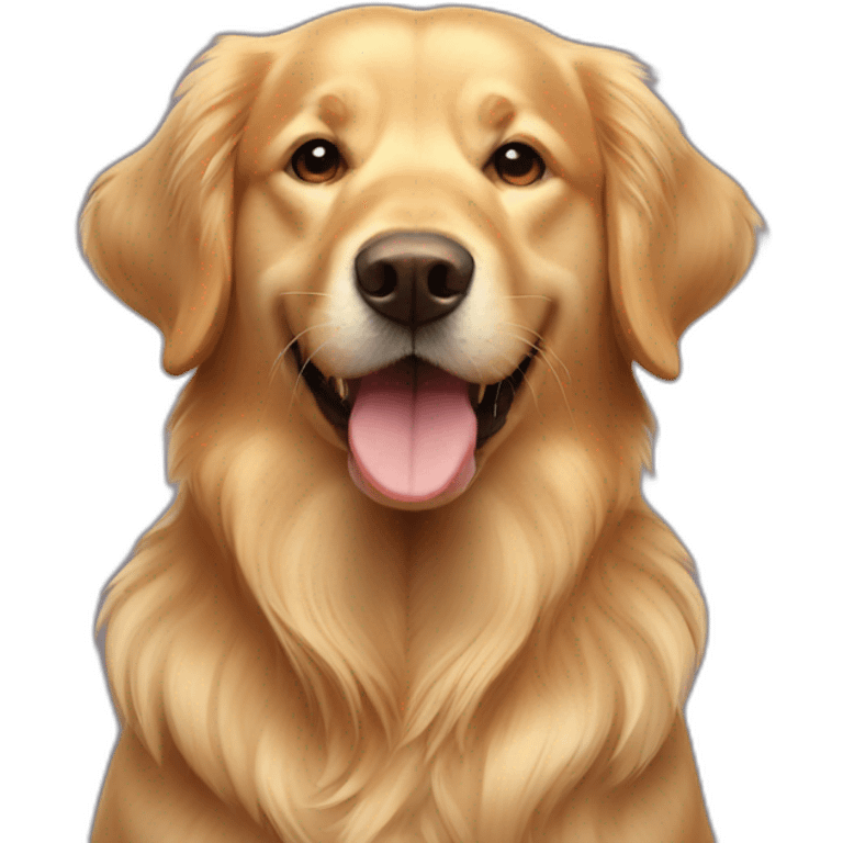 golden retriver happy emoji