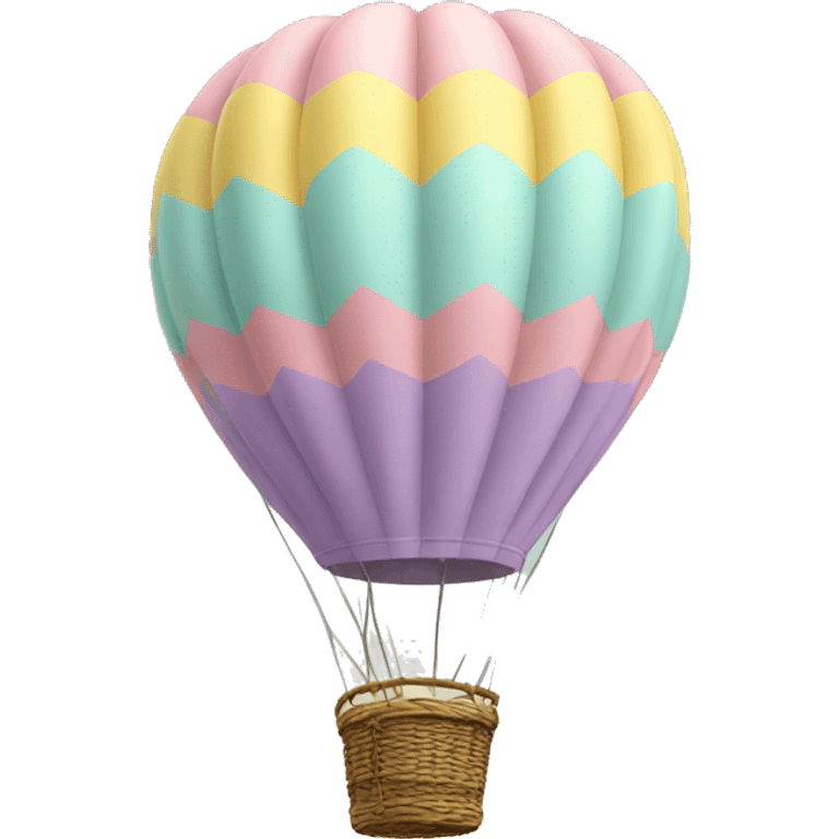 pastel hot air balloon  emoji