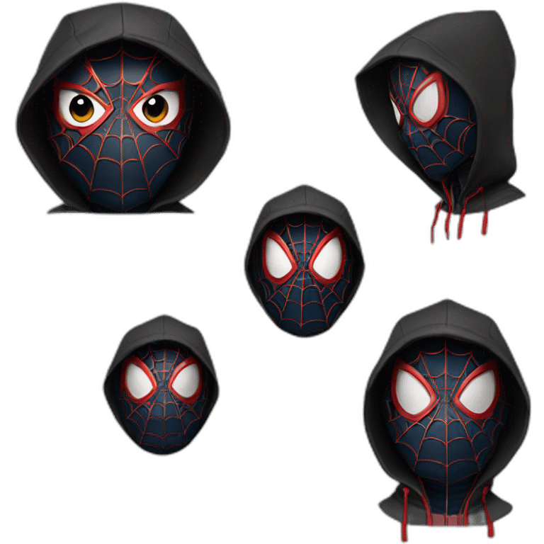 spiderman-miles-morales with hoodie emoji