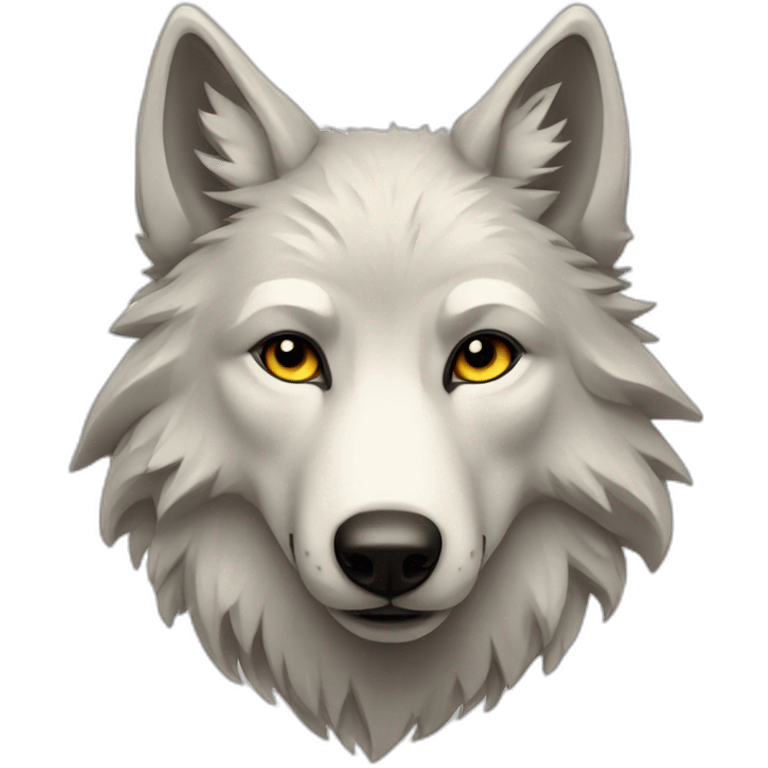 nordic wolf with runes emoji