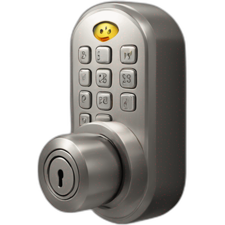 smart lock with code panel emoji