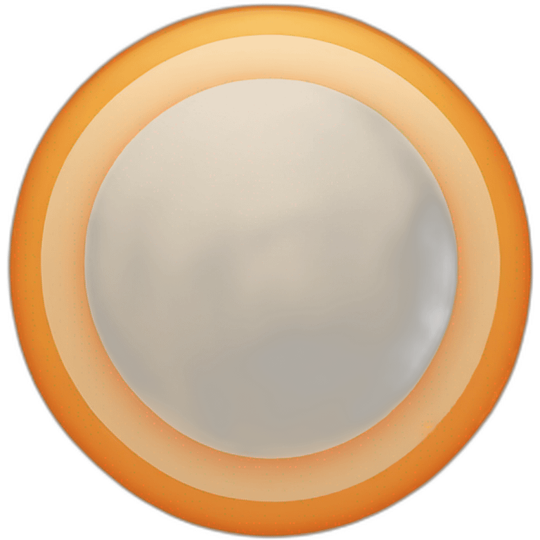 Orange circle emoji