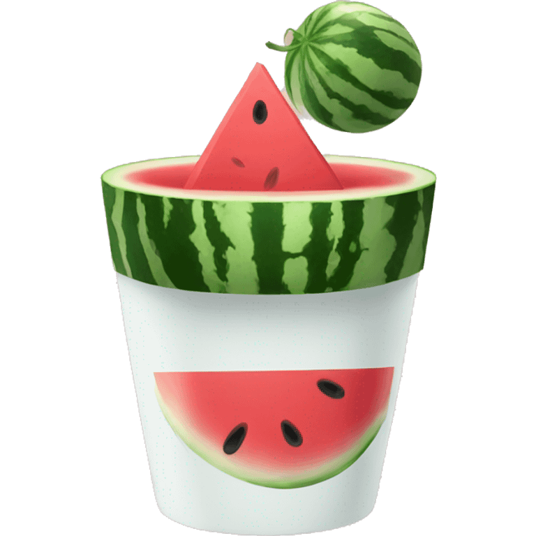 Watermelon in cup emoji