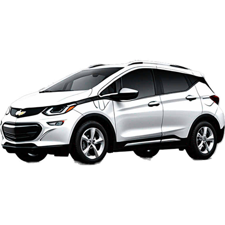 Chevrolet bolt Blanche avec autocollant marguerites  emoji