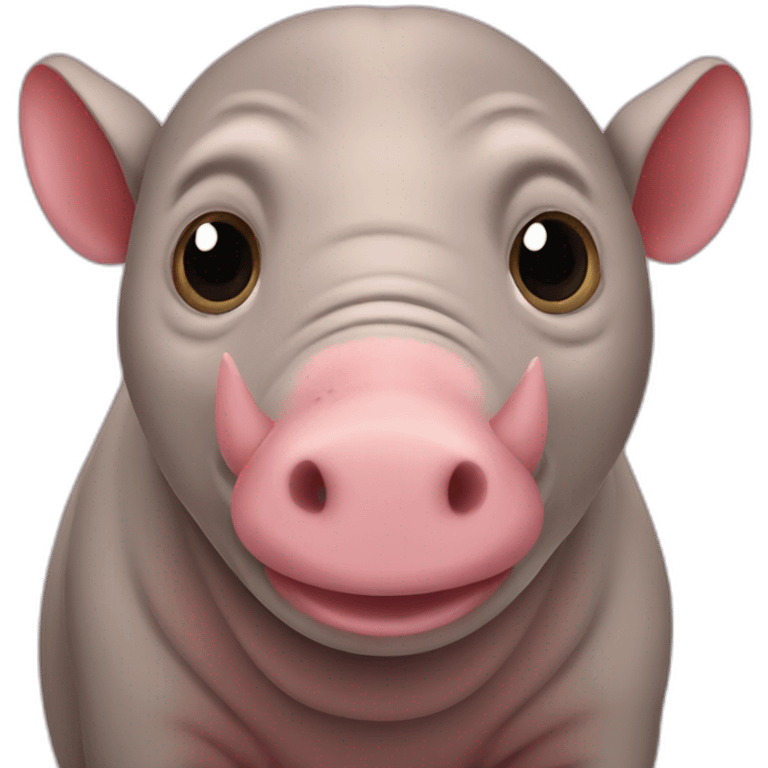 Pink Babirusa emoji