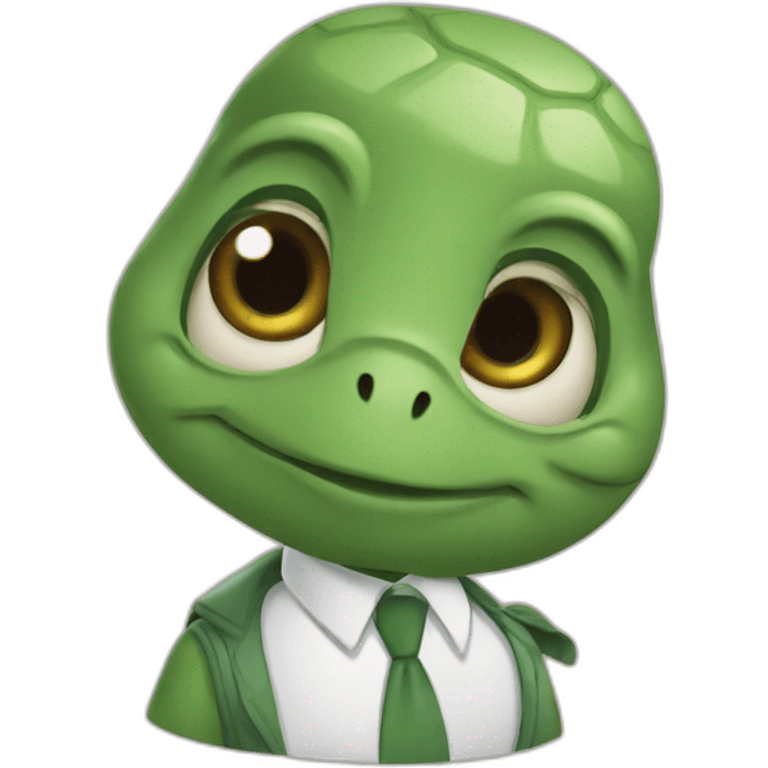 turtle as a school Teacher emoji