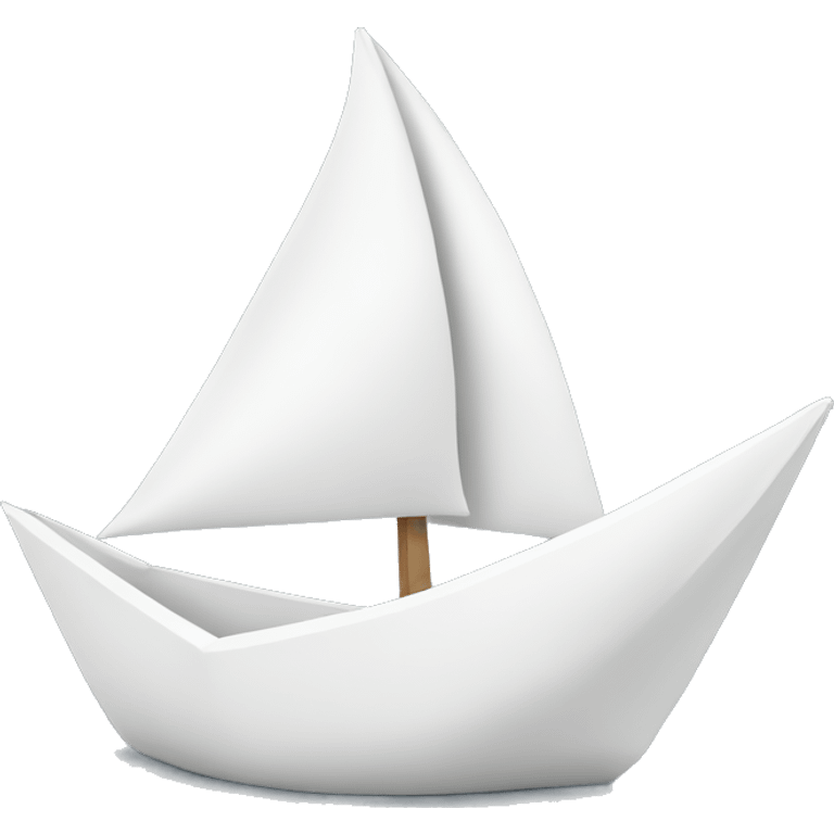 Full White Paper boat emoji